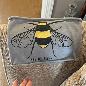 Bee Yourself Gray and Yellow Bohemian Headband
